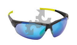 Veiligheidsbril Ispector Halton blauw/spiegelend