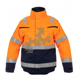 Winterpilotjack FR-AS Hydrowear Morley oranje/zwart