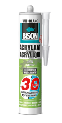 Kit acrylaat Bison DUO-Actie - 2x310ml wit