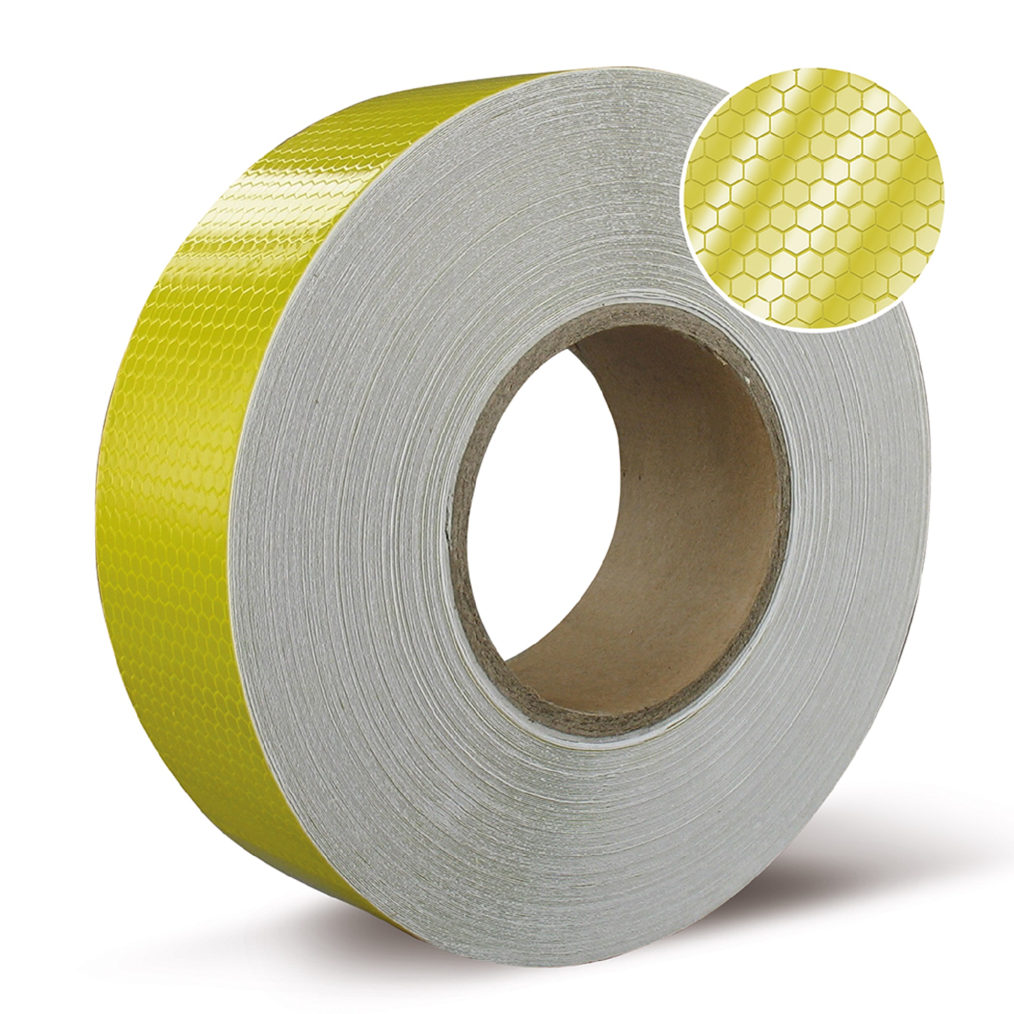 Reflectietape geel 50 mm x 5mtr