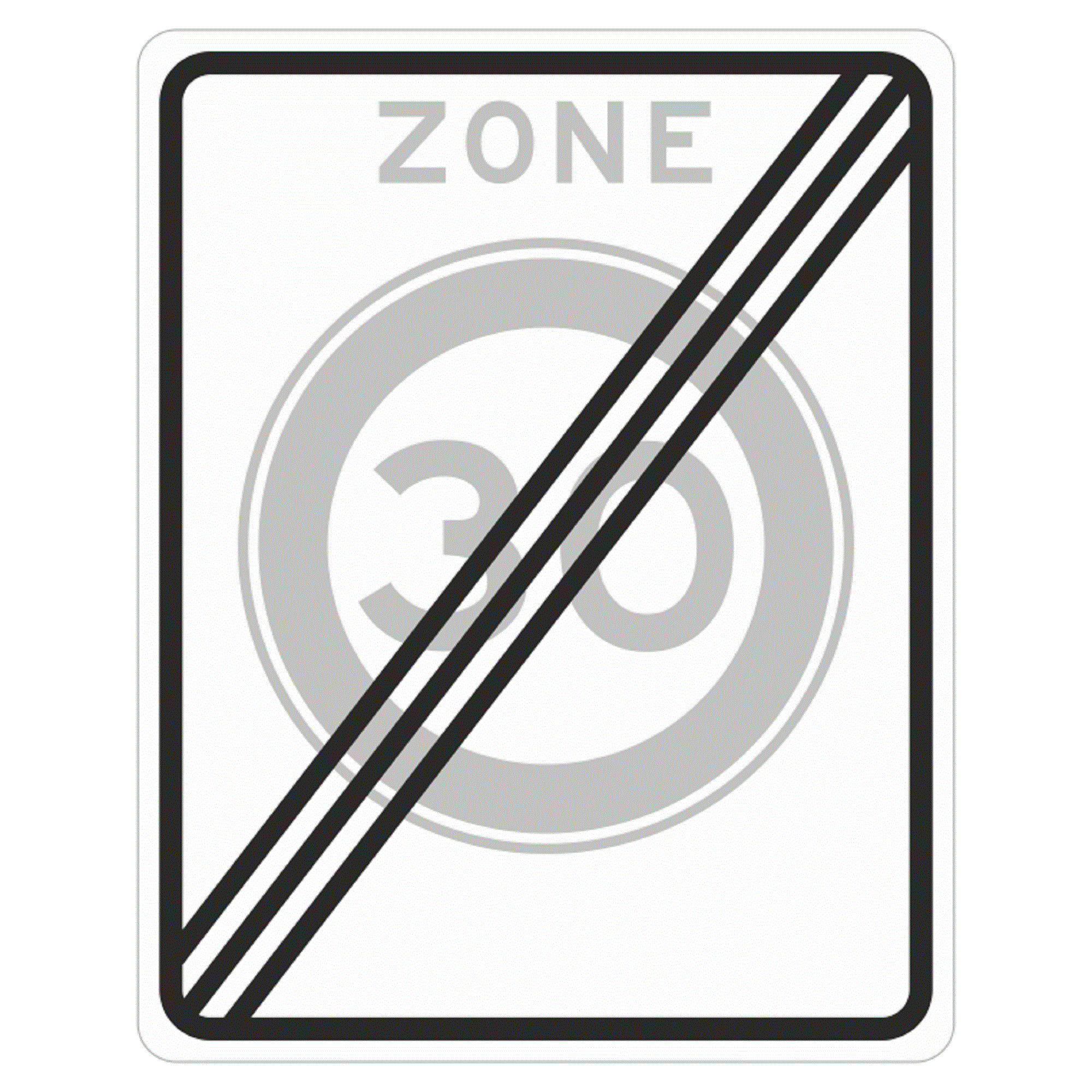 Zonebord A0230ZE, Al/Do/Hi, 53x67