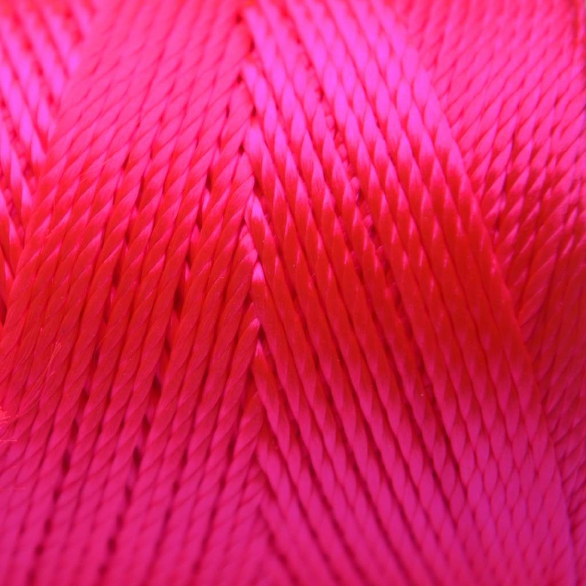 Nylon koord fluor roze 2 mm 200 mtr