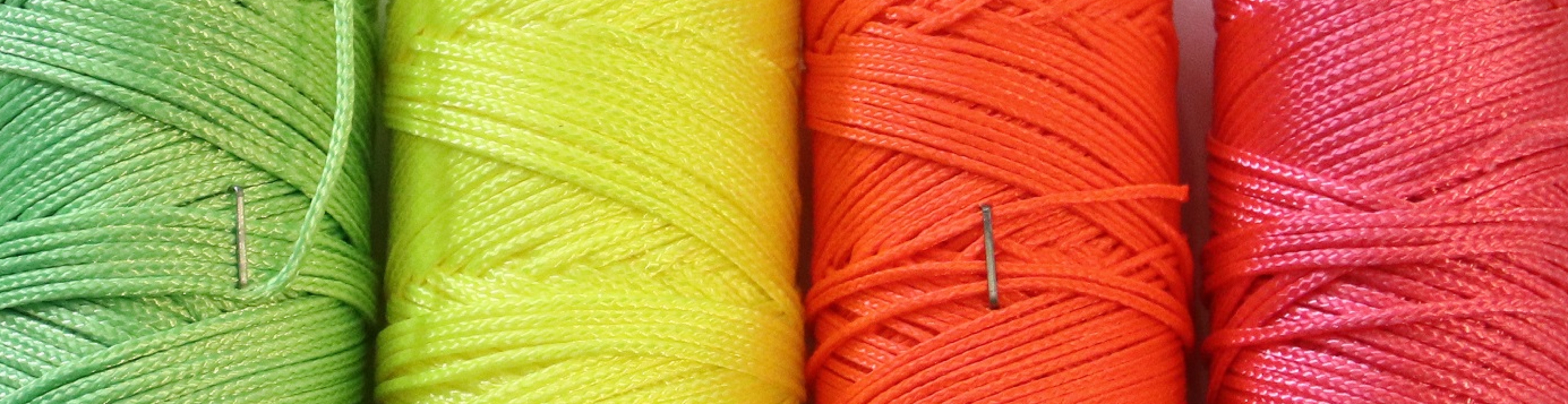 Nylon koord fluor roze 1,5 mm 50 meter