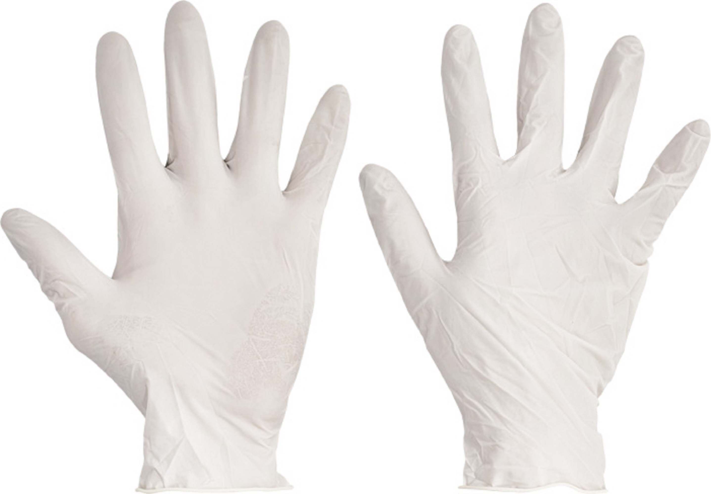 Handschoen wegwerp latex gepoederd Loon maat 10