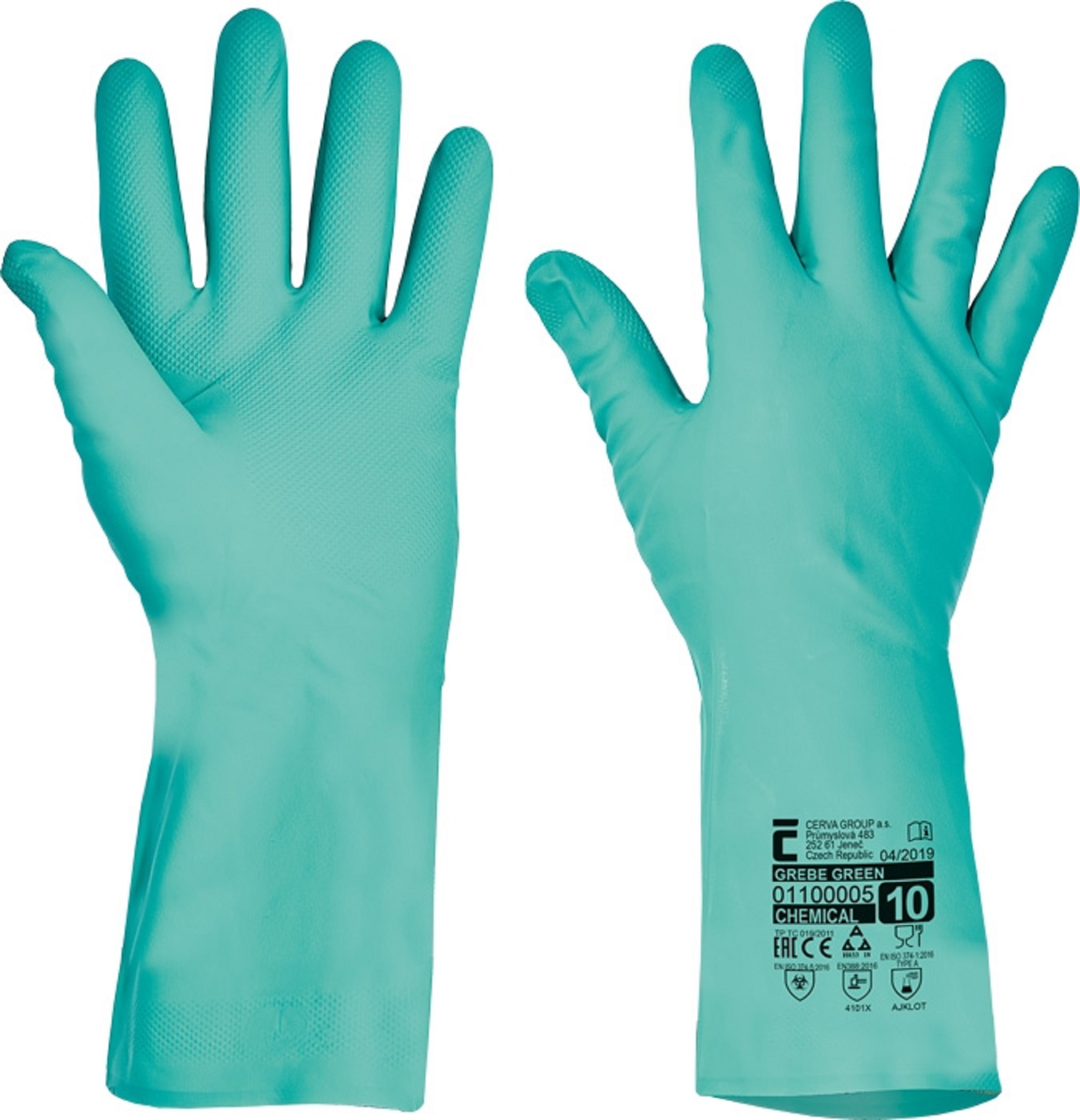 Handschoen Grebe nitril 10/XL