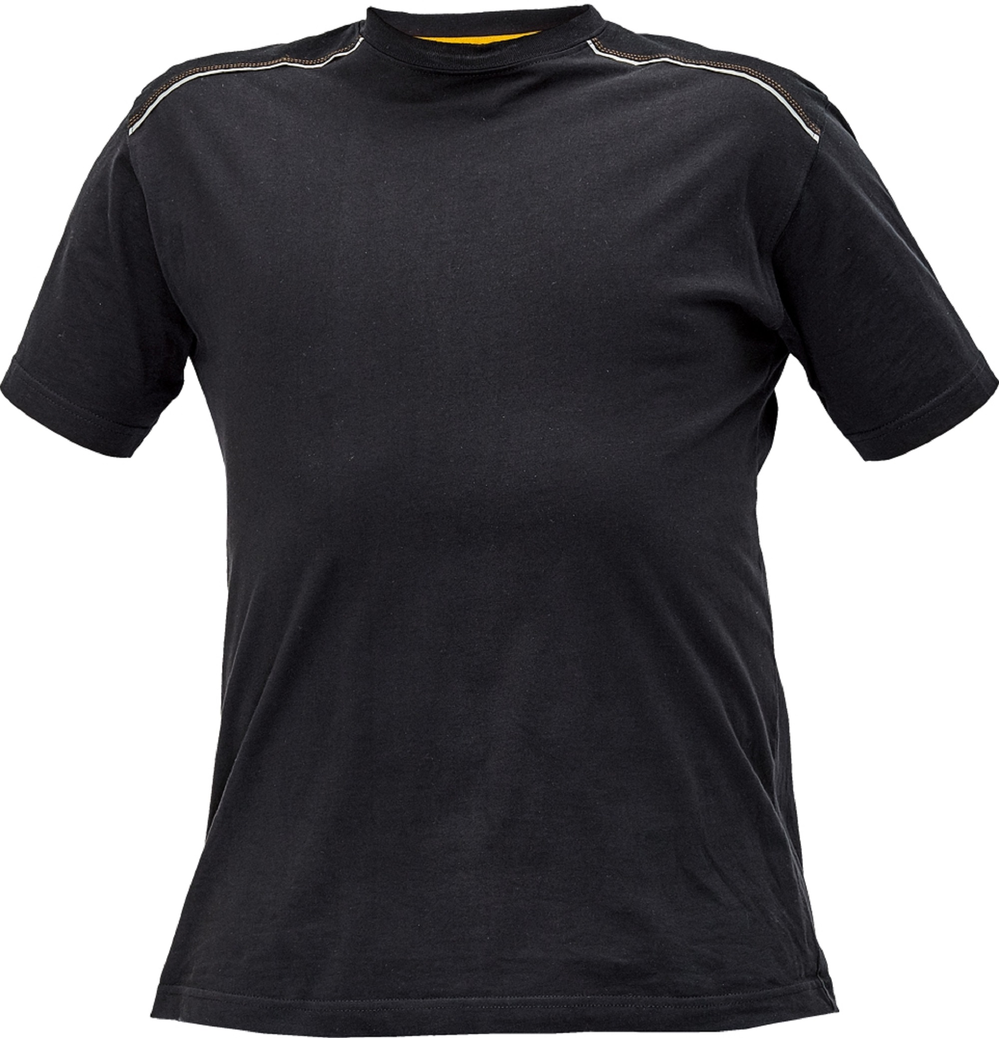 Knoxfield T-shirt antraciet/geel, maat L