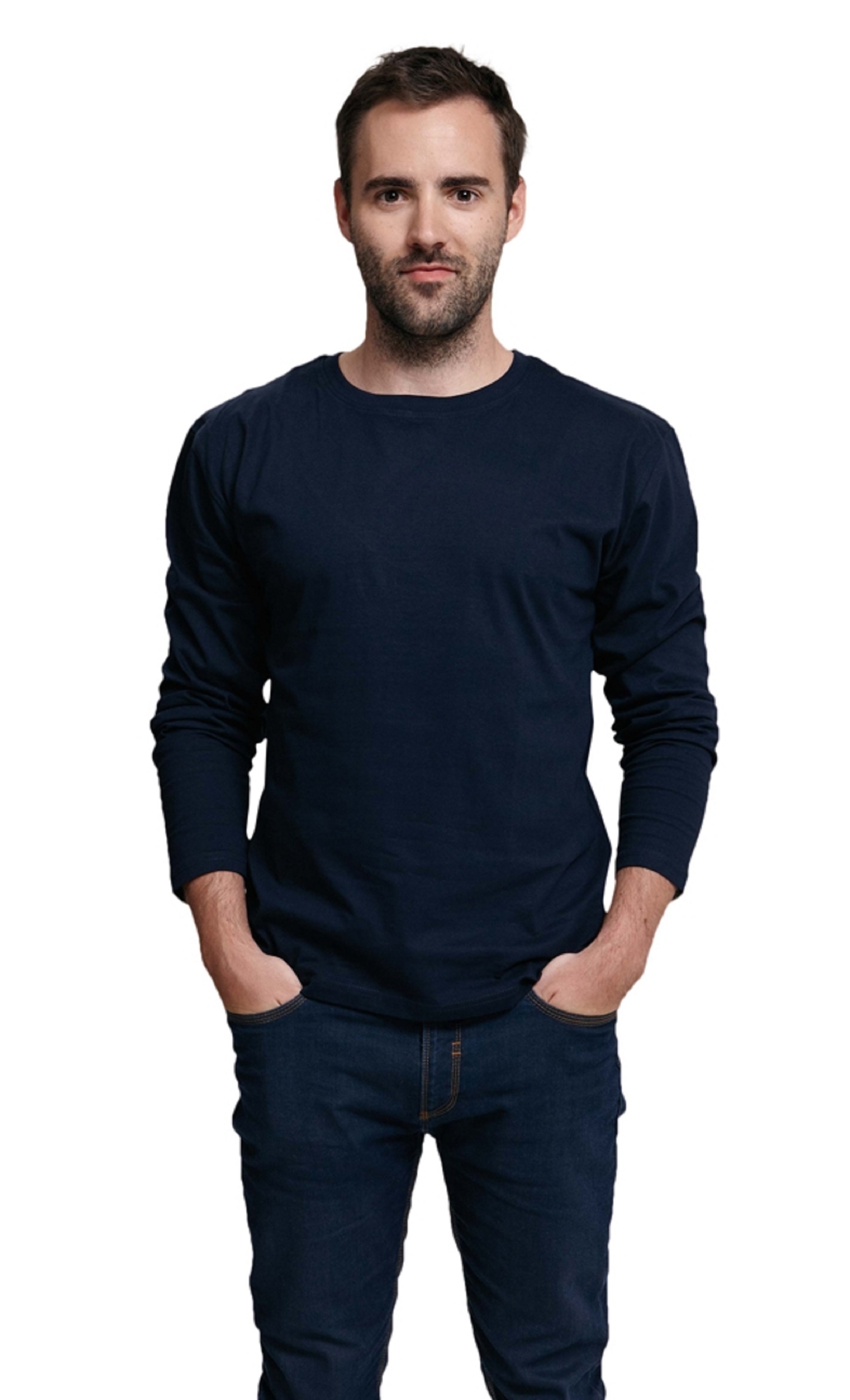 T-shirt Cambon longsleeve zwart 2XL