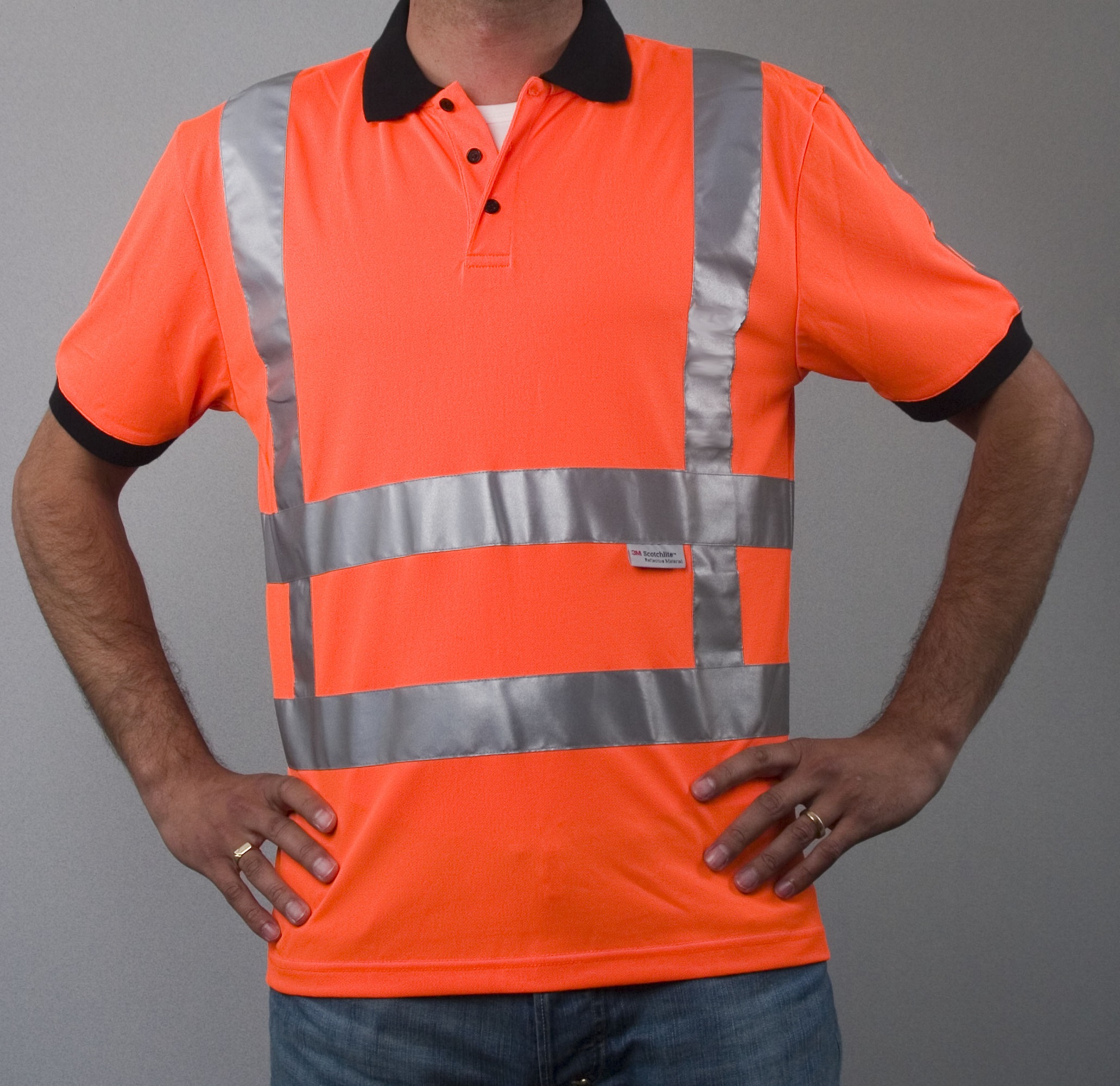 Poloshirt SafeWorker RWS oranje maat 2XL