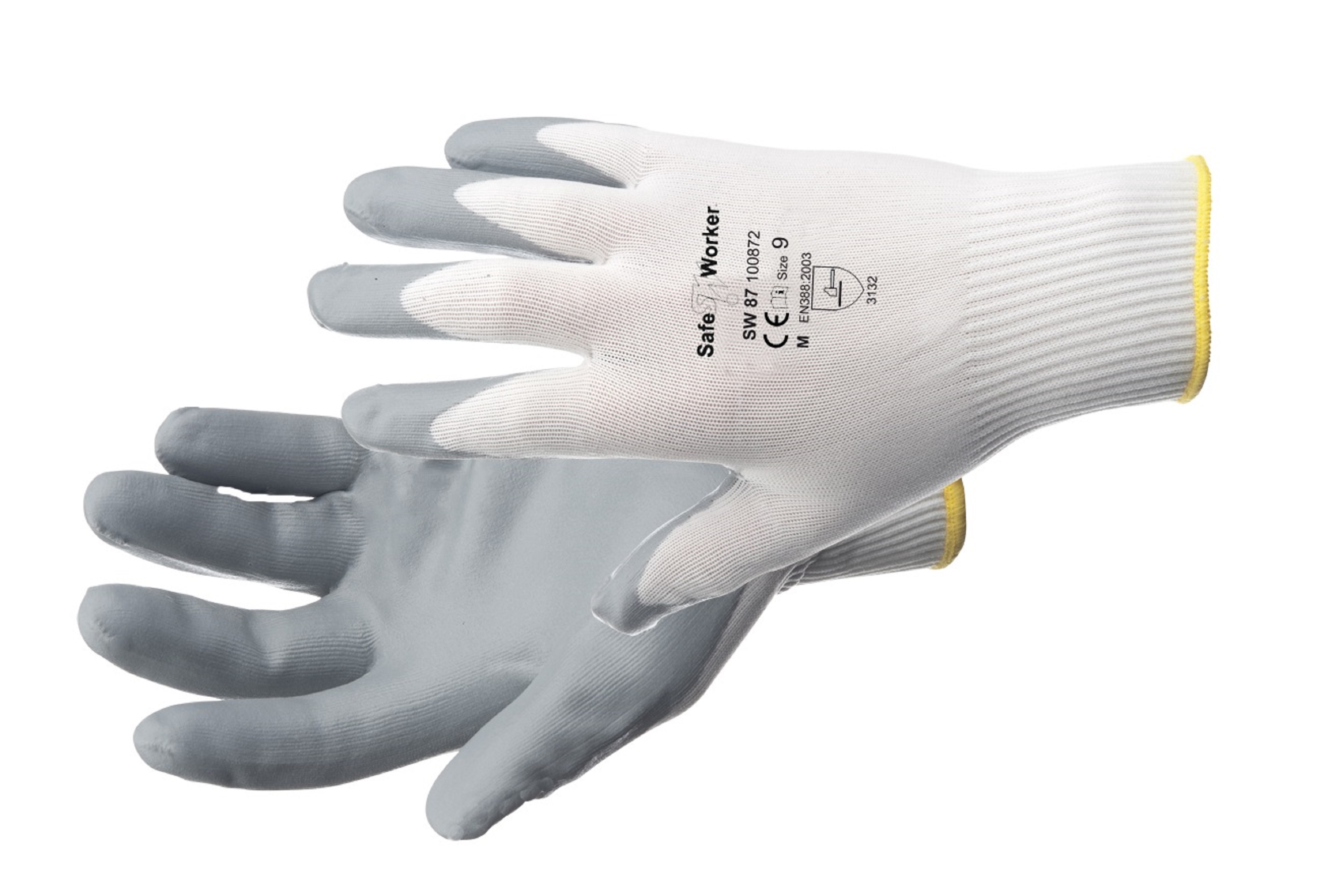 Handschoen SW 87 nylon/nitril 7/S