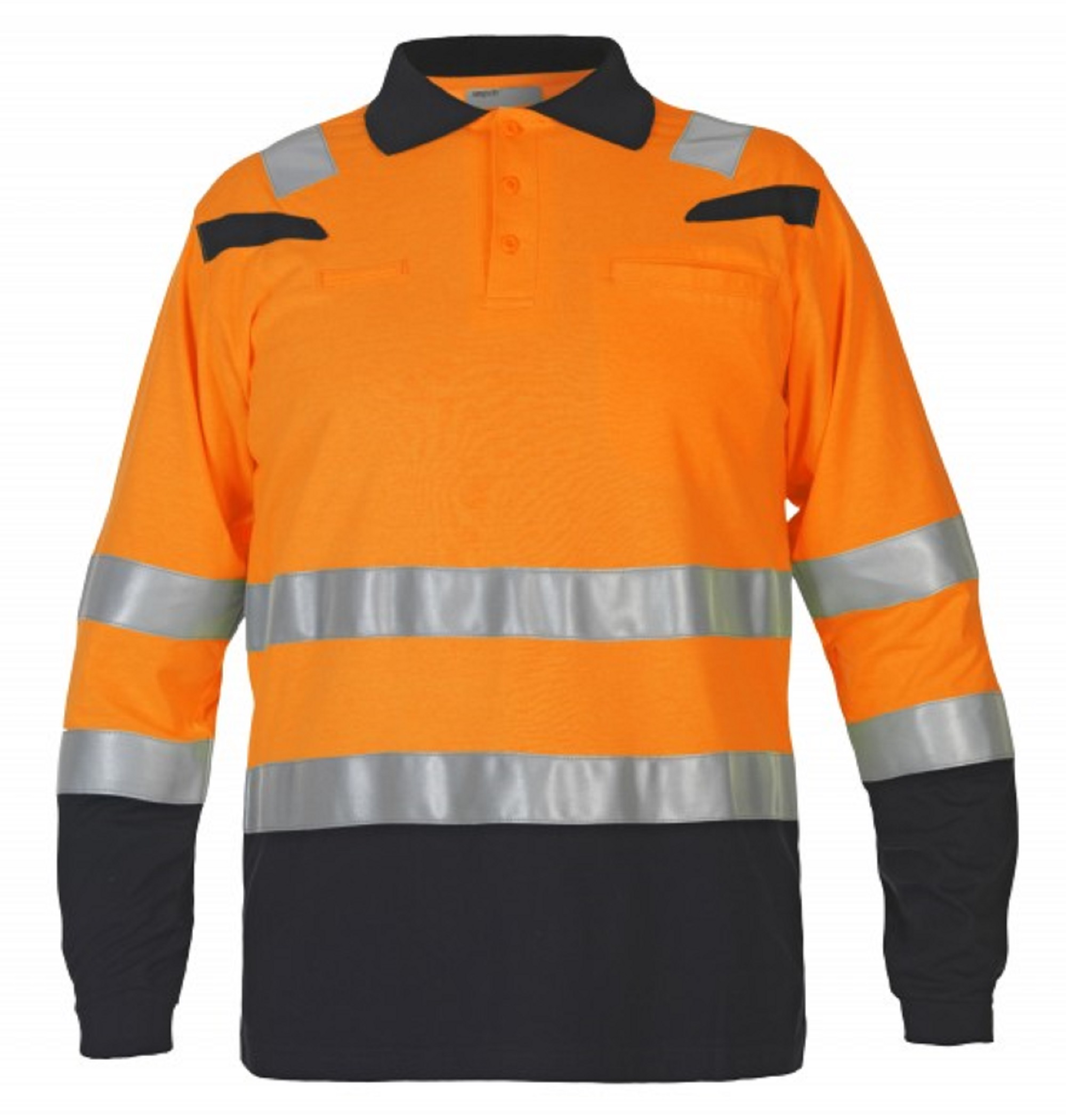 Polo-shirt Hydrowear Marbella FR AST oranje/zwart maat S