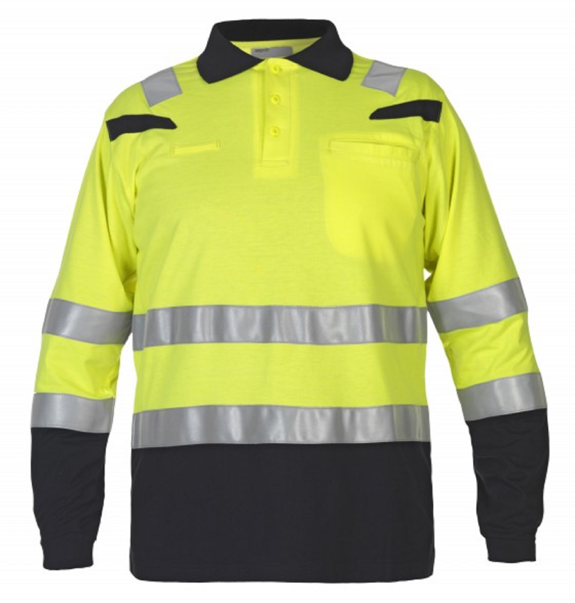 Polo-shirt Hydrowear Marbella FR AST geel/zwart maat S