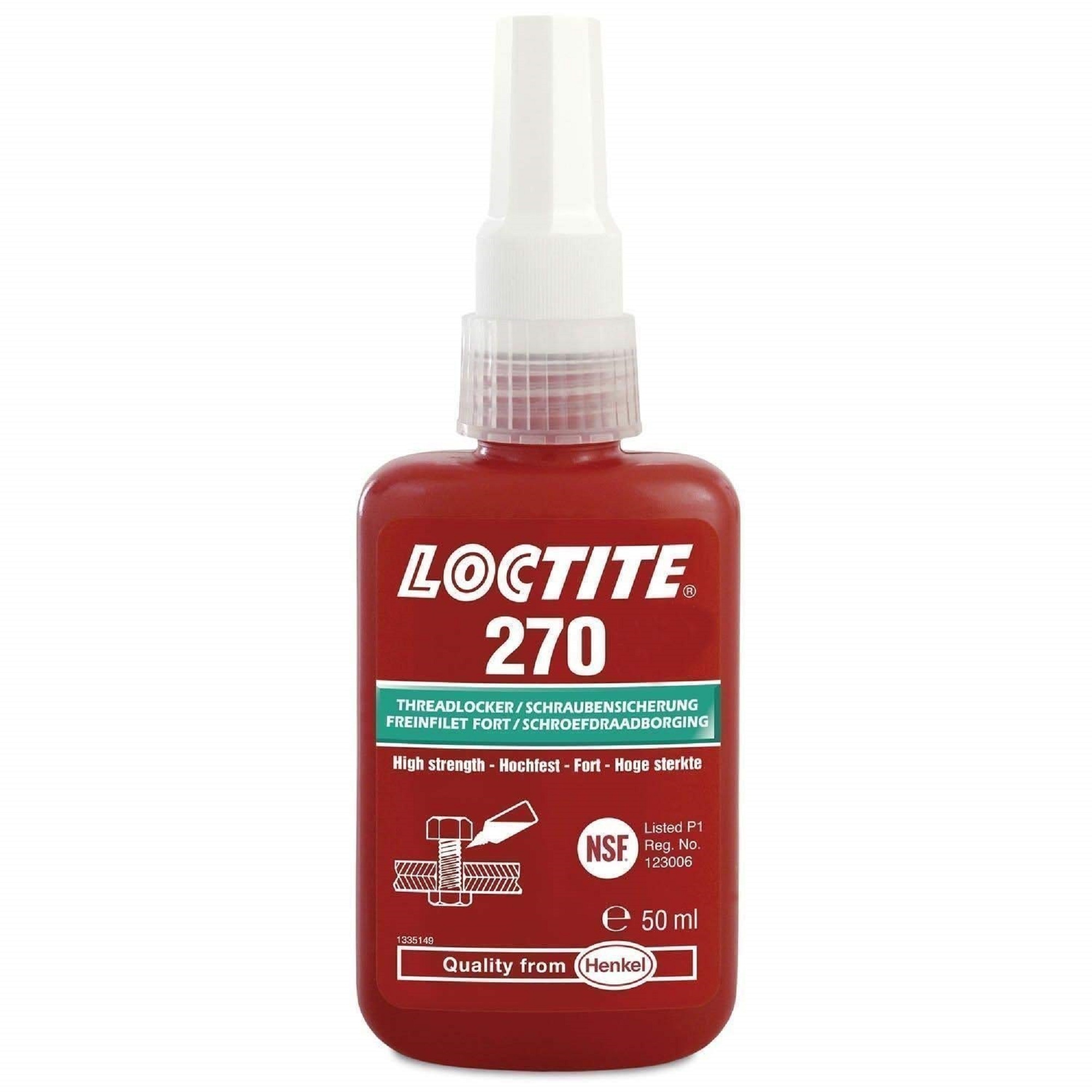 Loctite 270 - 50 ml (borging GRUNDOMAT machines)
