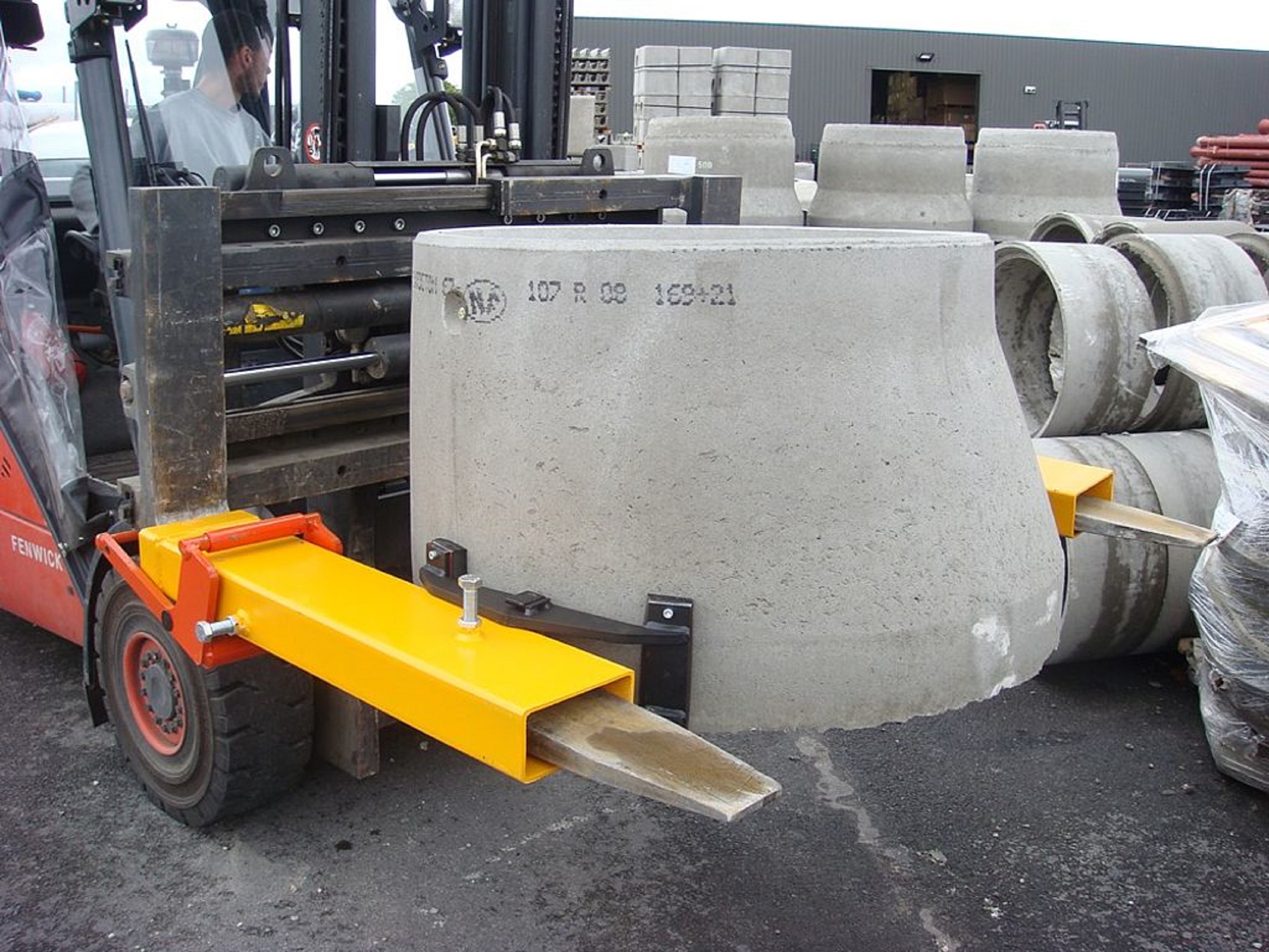PROBST ABK-1,5 palletvork klem voor kolken