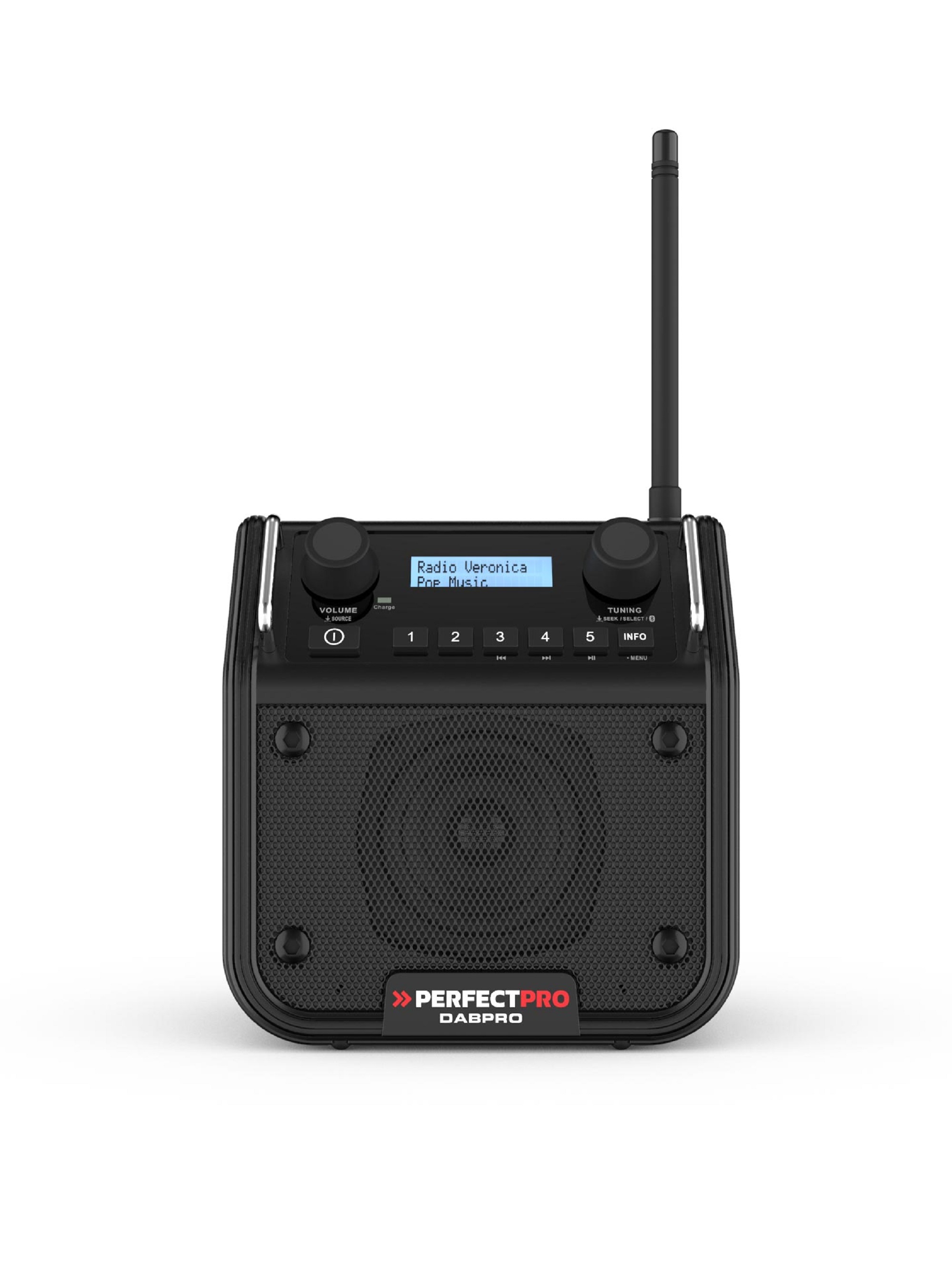 Bouwradio "DABPRO" (excl. batterijen 4 x C)