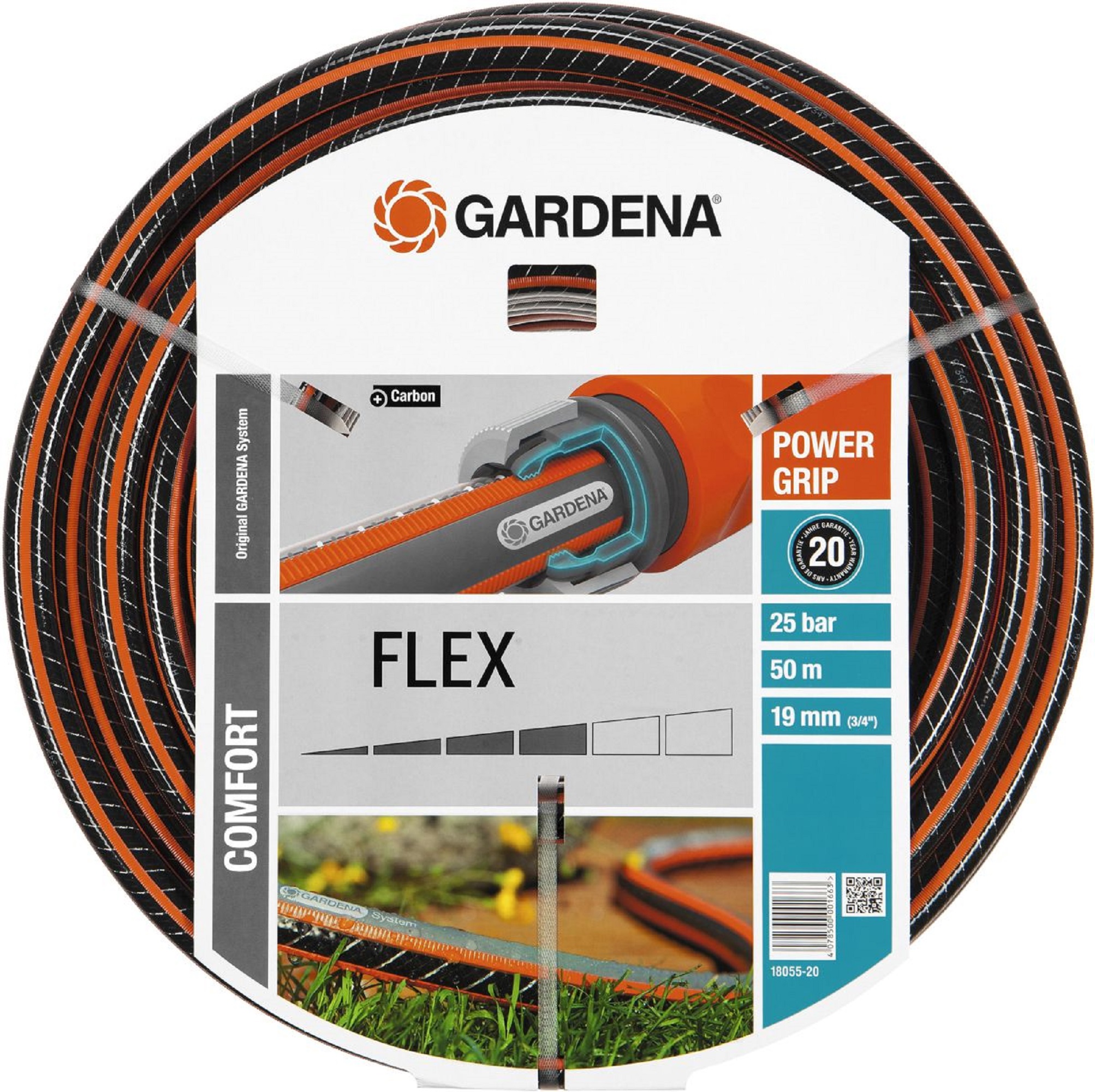 Gardena Comfort FLEX waterslang 19mm (3/4") 50 meter - Jr. Technisch Handelsbureau