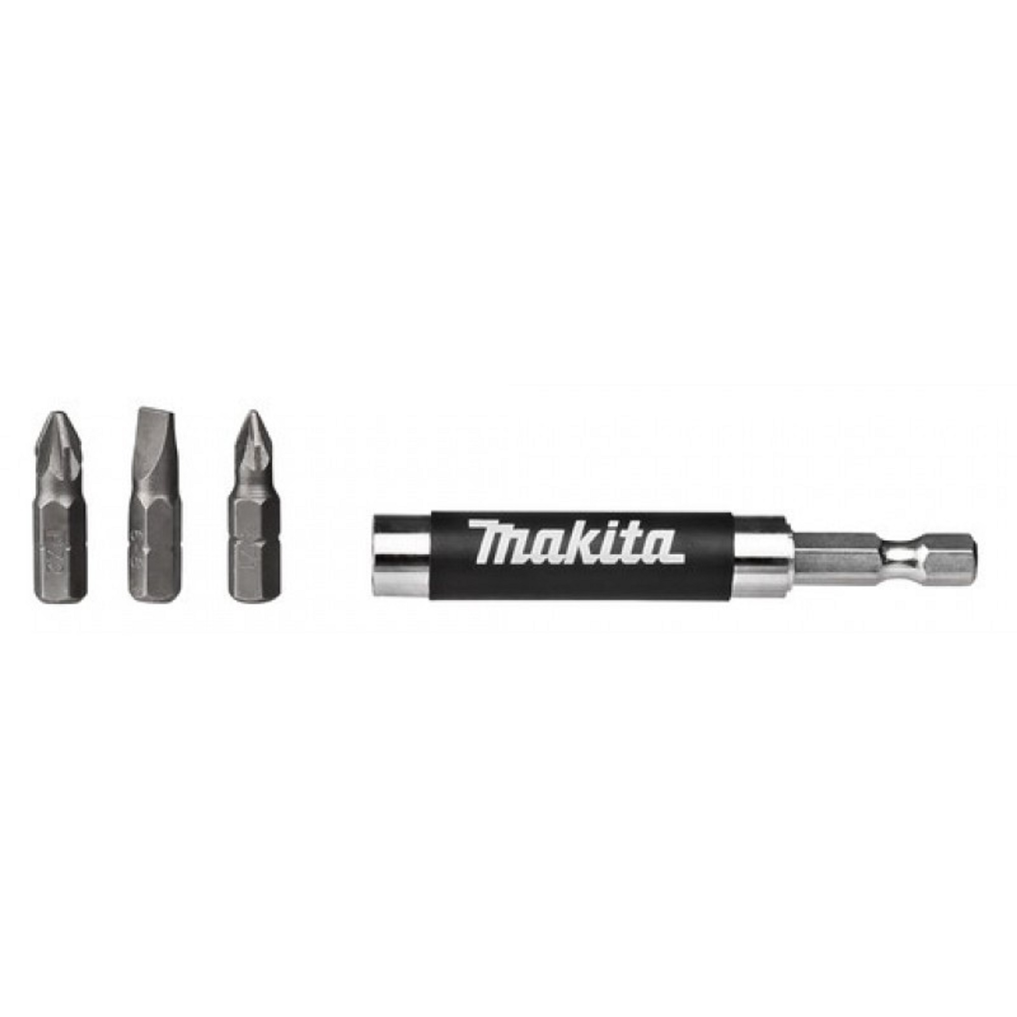 Makita schroefbitgeleider met bits - P-46268