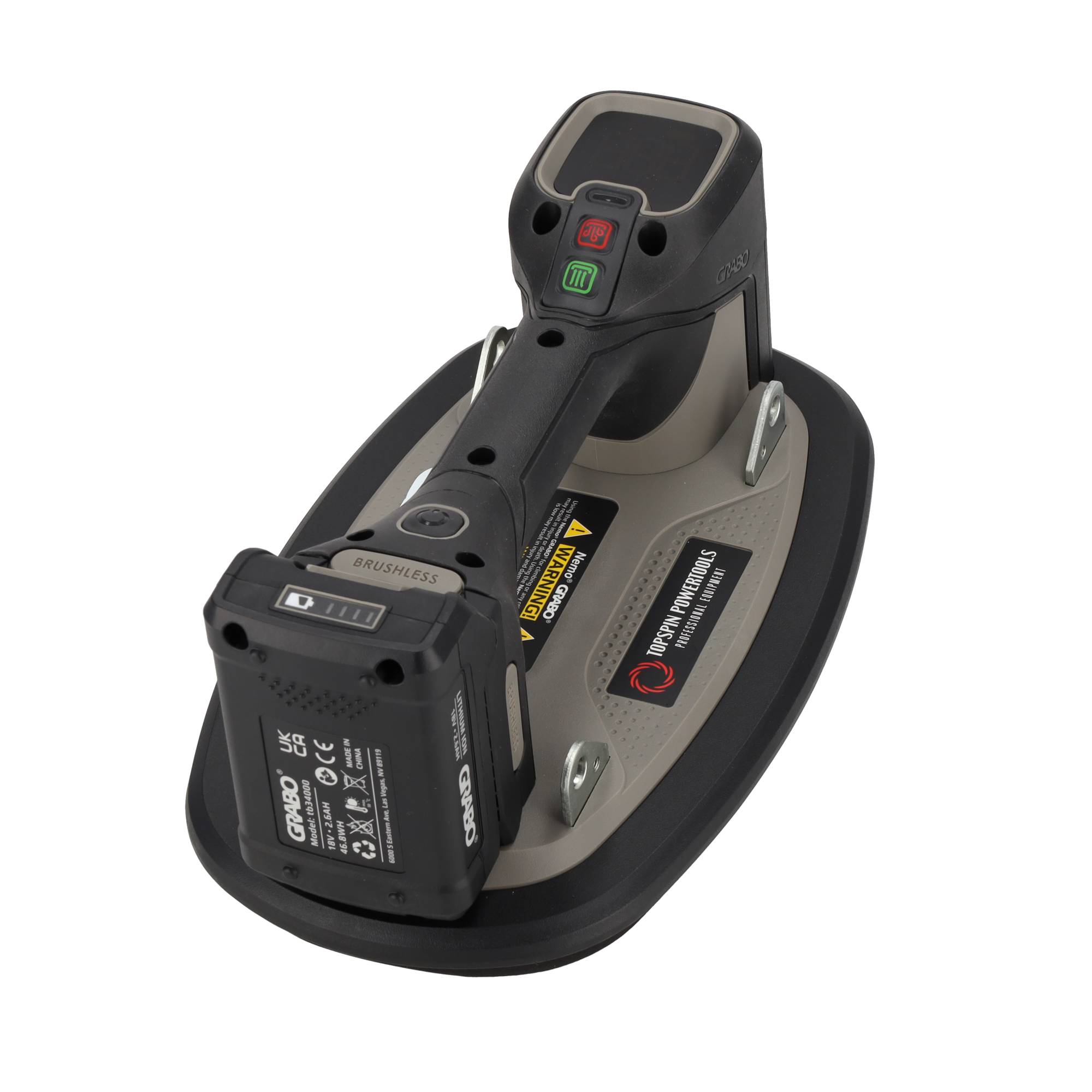 Grabo Pro Brushless met Grabo accu en la