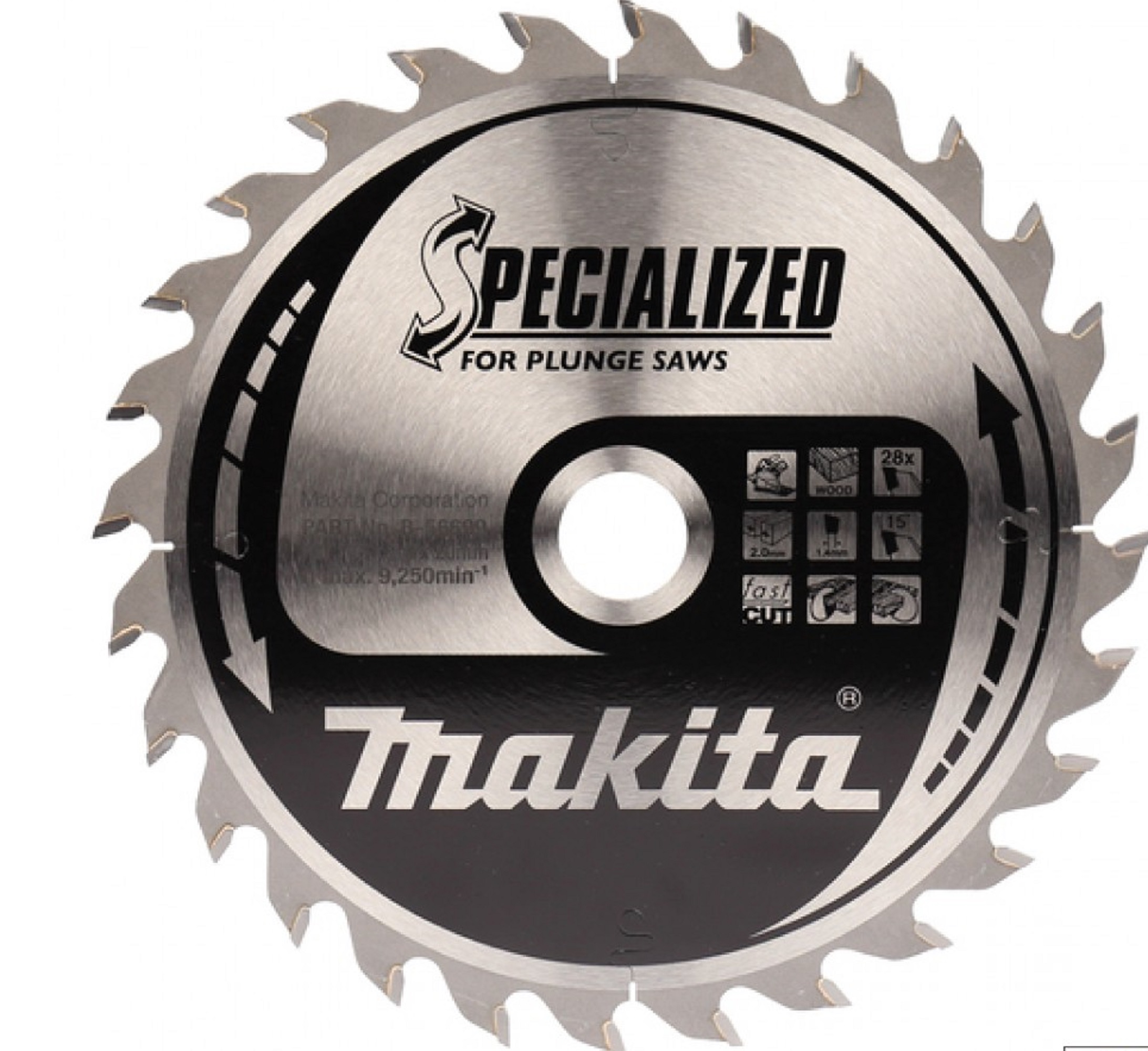 Makita cirkelzaagblad 165Ø 28 tanden B-56699