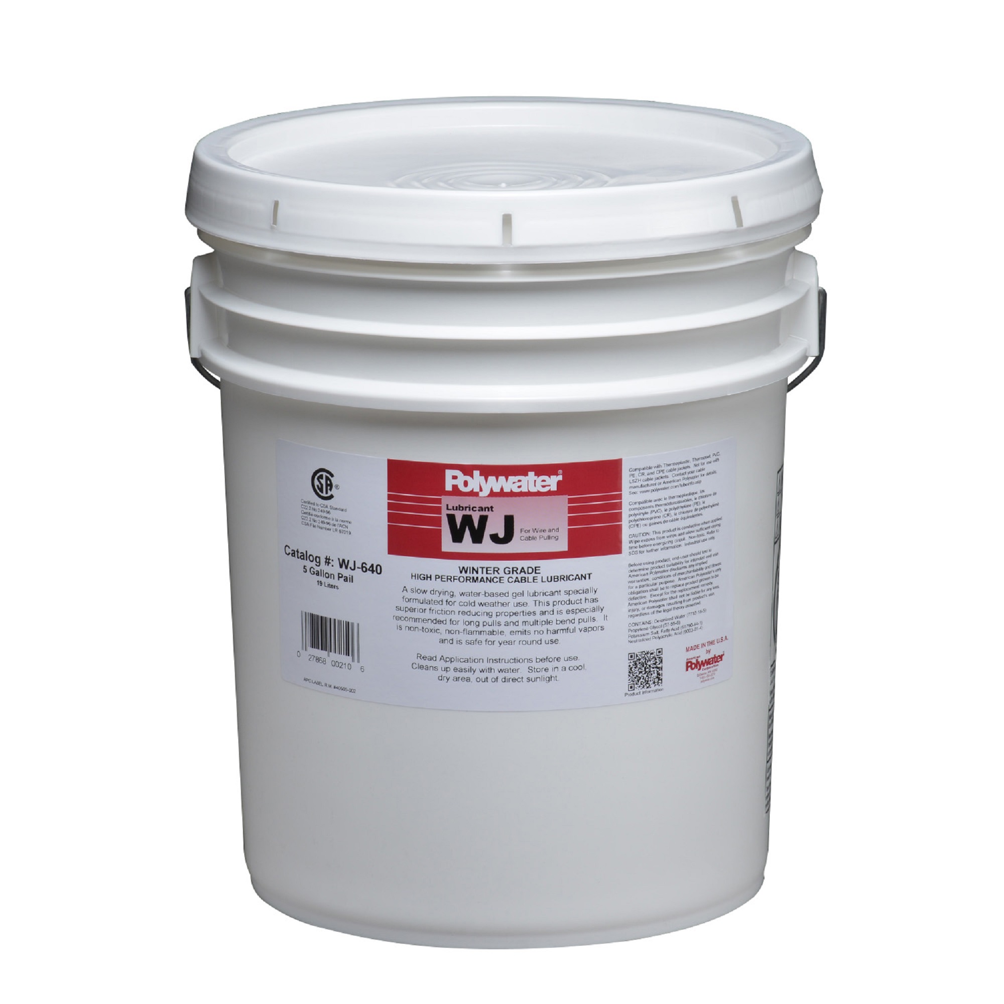 Polywater® type WJ  emmer 18,9L voor gebruik tot - 30°C