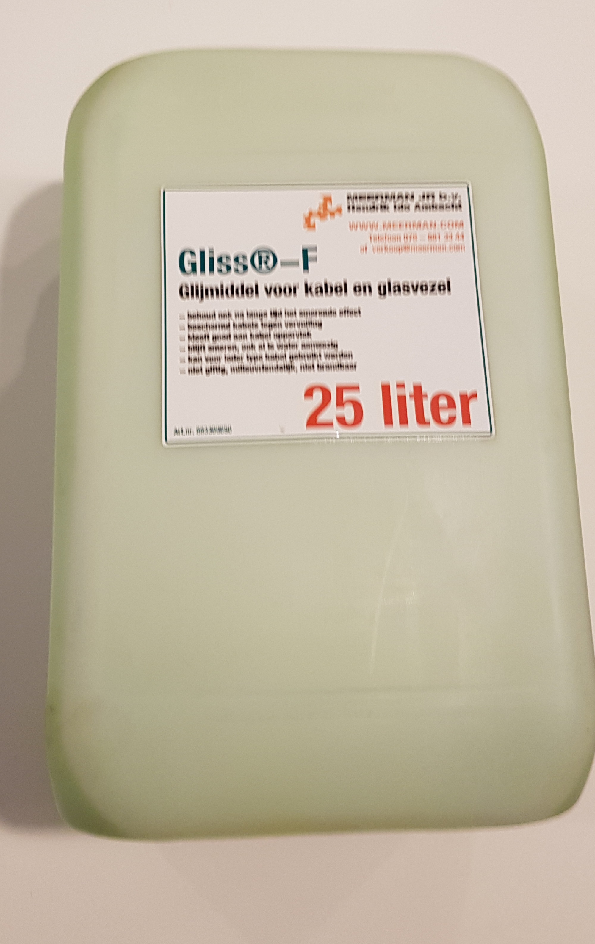 Bagela kabelgeleide olie Gliss-F voor MicroFlow 25L